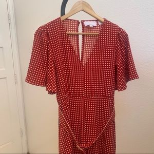 ANTHROPOLOGIE / Red jumpsuit